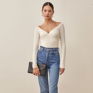 Reformation Minnie knit top, size XS